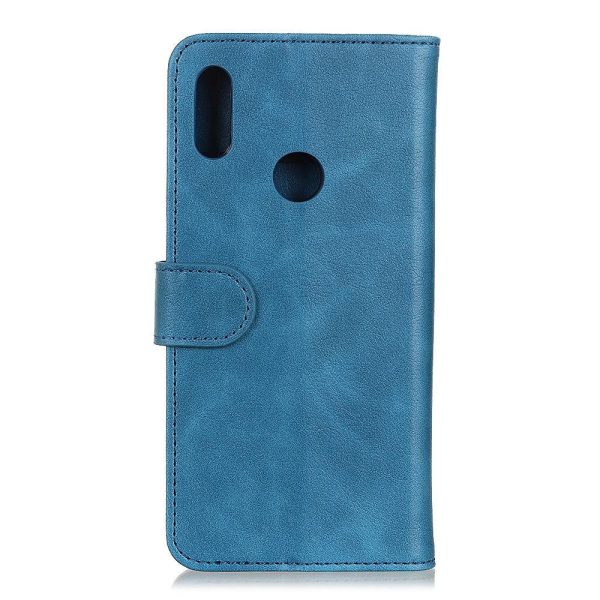 Motorola Moto E6 Plus Læder Cover m. Pung - Blå Online Sale