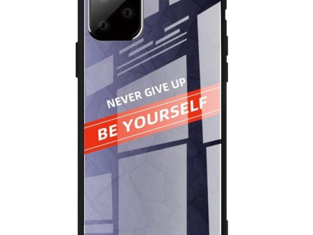 iPhone 11 Pro Cover m. Glasbagside - Be Yourself - Lilla Sale