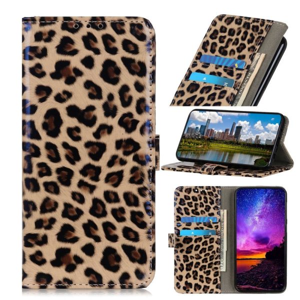 Motorola Moto E6 Plus Leopard Cover m. Pung Brun Online now