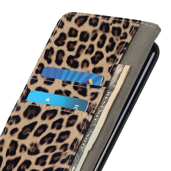 Motorola Moto E6 Plus Leopard Cover m. Pung Brun Online now