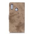 Motorola Moto E6 Plus Vintage Læder Cover m. Pung Brun For Discount