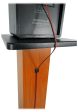 (2) Rockville SS28C Classic Wood Grain 28  Speaker Stands Fits Pioneer DM-40 For Sale