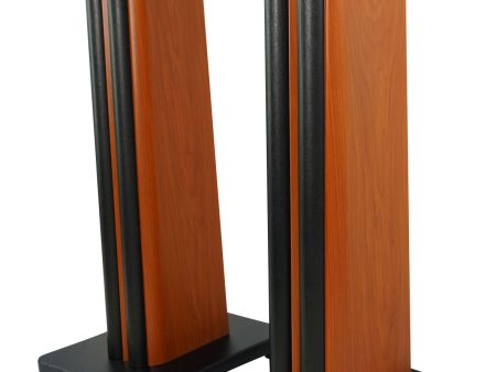 2 Rockville SS28C Classic Wood Grain 28  Speaker Stands Fits MartinLogan MO15IRW Cheap