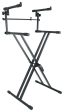 Rockville RKS42X X-Stand 2-Tier Keyboard or DJ Stand Fits M-Audio Oxygen 61 Discount