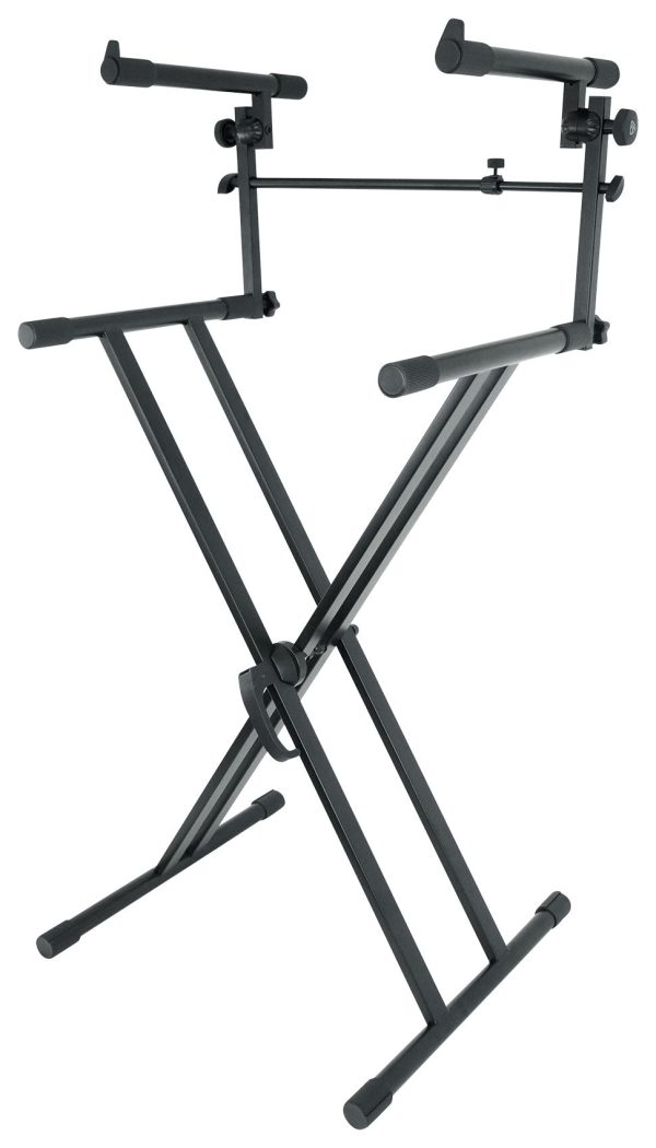 Rockville RKS42X X-Stand 2-Tier Keyboard or DJ Stand Fits M-Audio Oxygen 61 Discount