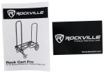 Rockville Rock Cart Pro DJ Equipment Transport Roller Car+5 Pocket Accessory Bag Online