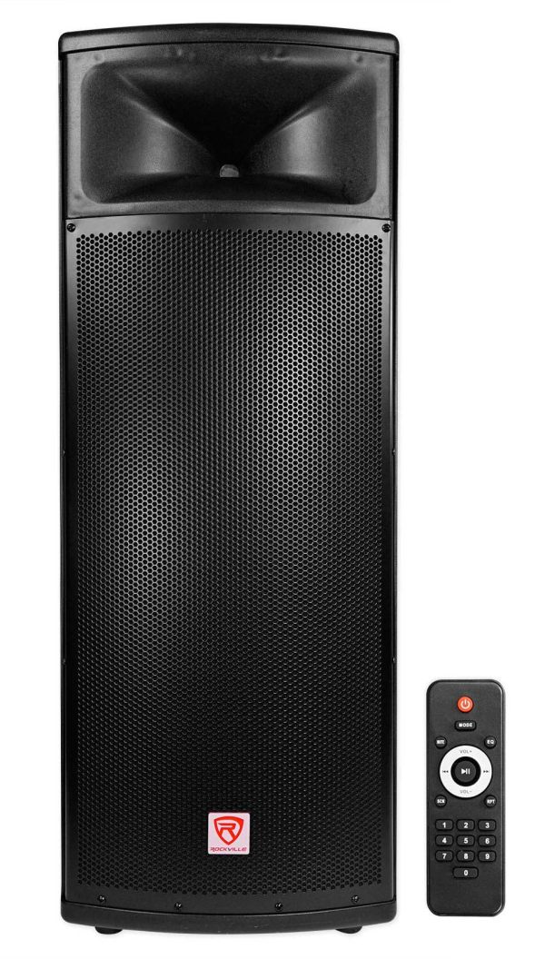 Rockville BPA225 Dual 15  Powered Active 1500w Pro DJ PA Speaker w Bluetooth+TWS Online