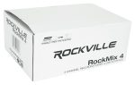 Rockville RockMix 4 Channel Pro Recording Mixer Interface w EQ+(2) Dynamic Mics For Discount