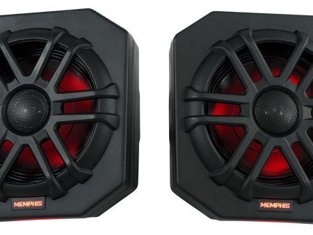 Pair Memphis Audio RNGR65FE18 75w RMS LED Speaker Pods For 2018+ Polaris Ranger Supply