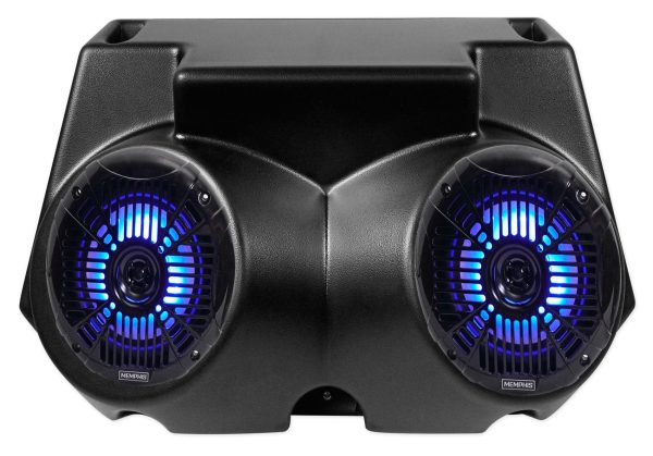 (2) Memphis Audio 6.5  Overhead LED Speakers+Remote For Polaris RZR ATV UTV Cart Hot on Sale