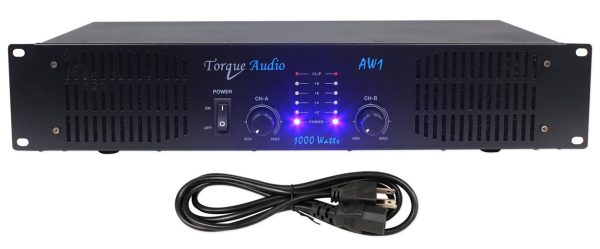 Technical Pro Torque Audio AW1 1000 Watt 2-Channel DJ Power Amplifier Amp Fashion