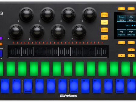 PRESONUS ATOM SQ Hybrid MIDI USB Keyboard Pad Ableton Production DJ Controller For Sale