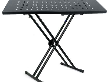 Rockville RKS30X Double X Braced Keyboard Stand w  Shelf to Turn Into DJ Table Discount