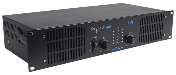 Technical Pro Torque Audio AW1 1000 Watt 2-Channel DJ Power Amplifier Amp Fashion