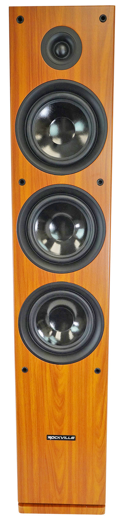 (1) Rockville RockTower 64C Classic Home Audio Tower Speaker Passive 4 Ohm on Sale