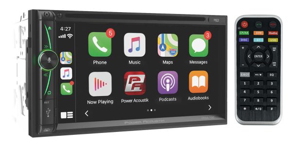 Power Acoustik CPAA-70D 2-Din 7  DVD Carplay Android Bluetooth USB Car Receiver Cheap