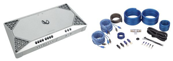 Infinity M704A 400w RMS 4 Channel Marine Amplifier Class D Boat Amp+Wire Kit Online Hot Sale