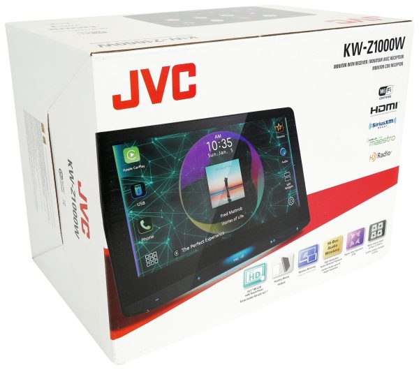 JVC KW-Z1000W 10.1  HD Car Monitor Wireless Carplay Receiver+Under-Seat Sub Online Hot Sale