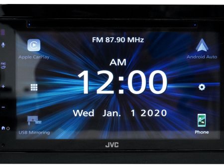 JVC KW-V660BT 6.8  Car Monitor CD DVD Receiver w Apple Carplay Bluetooth Android on Sale