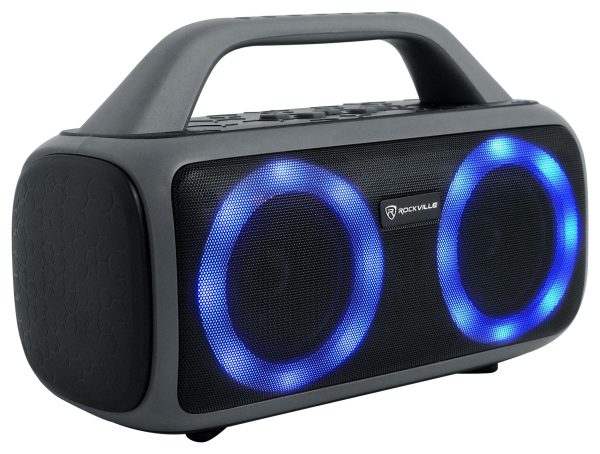 Rockville RPB50 Large and Loud Portable Bluetooth Speaker with LED+Long Battery Online