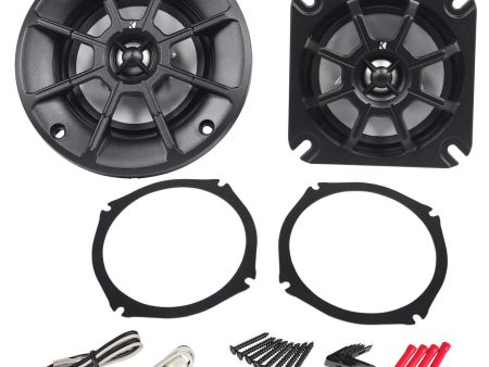 Pair Kicker 40PS42 4  60W 2 Ohm ATV Motorcycle Speakers Fits Honda Goldwing PS4 Online now