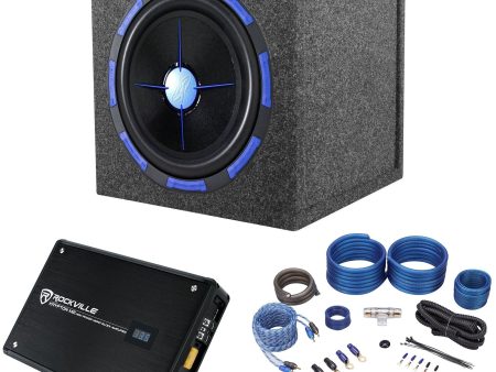 Power Acoustik MOFO-122X 12  2700w Subwoofer+Sealed Box+Mono Amplifier+Amp Kit Sale