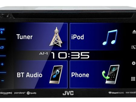 JVC KW-V350BT 6.2  Car DVD Bluetooth Receiver Monitor w iDatalink Maestro Ready For Discount