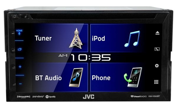 JVC KW-V350BT 6.2  Car DVD Bluetooth Receiver Monitor w iDatalink Maestro Ready For Discount