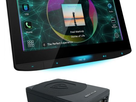 JVC KW-Z1000W 10.1  HD Car Monitor Wireless Carplay Receiver+Under-Seat Sub Online Hot Sale