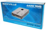 Rockville ATOM S20 1600w 4-Channel Marine Bluetooth Amplifier+PA Mic+Amp Kit Online Sale