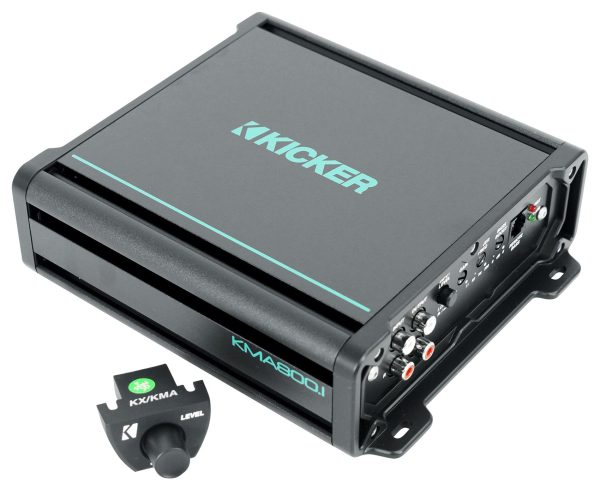 KICKER 48KMA8001 800 Watt 1-Ohm Marine Boat Mono Amplifier+Bass Remote KMA800.1 Online now