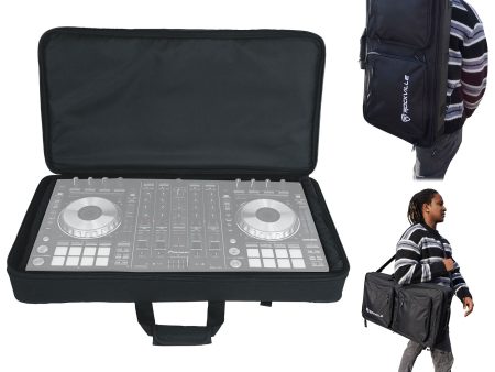 Rockville DC27 Padded DJ Controller Mobile Producer Bag Backpack Adjustable Foam Online Sale