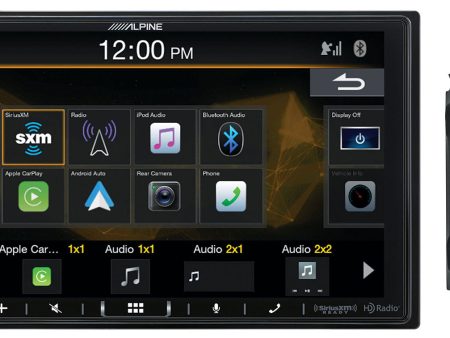 ALPINE i407-WRA-JL Carplay Receiver+OEM Amp Harness For 2018-Up Jeep Wrangler JL For Sale