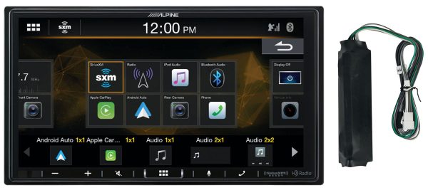 ALPINE i407-WRA-JL Carplay Receiver+OEM Amp Harness For 2018-Up Jeep Wrangler JL For Sale