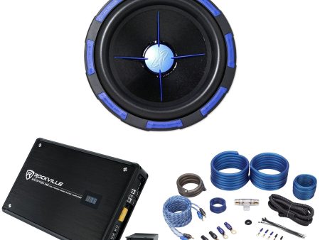 Power Acoustik MOFO-122X 12  2700 Watt Car Subwoofer+Mono Amplifier+Amp Kit Discount