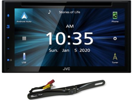 JVC KW-V66BT 6.8  Car CD DVD Player Apple Carplay Android Receiver+Backup Camera Discount