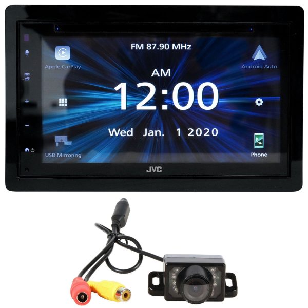 JVC KW-V660BT Car Monitor DVD Receiver w Apple Carplay Bluetooth Android+Camera For Cheap