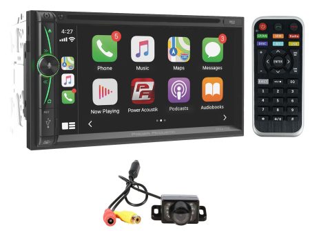 Power Acoustik CPAA-70D 2-Din 7  DVD Carplay Android Bluetooth Receiver+Camera Hot on Sale