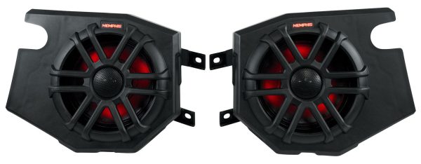 Pair Memphis Audio RZR65FE 75 Watt RMS LED Speakers+Pods For 2014+ Polaris RZR Online