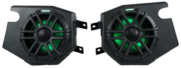 Pair Memphis Audio RZR65FE 75 Watt RMS LED Speakers+Pods For 2014+ Polaris RZR Online