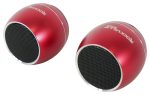 Pair Rockville RPB3-RED Handheld Wireless Linking Portable Bluetooth Speakers Supply