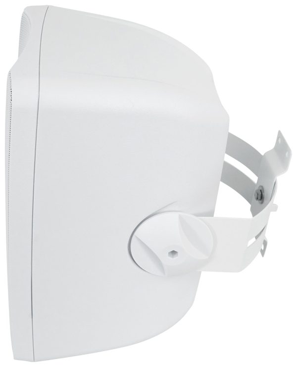 Rockville Commercial Amplifier+(2) White 6.5  4-Way Swivel Speakers+Wall Control Online Sale