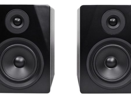 Rockville APM5B 5.25  2-Way 250W Active Powered USB Studio Monitor Speaker Pair on Sale