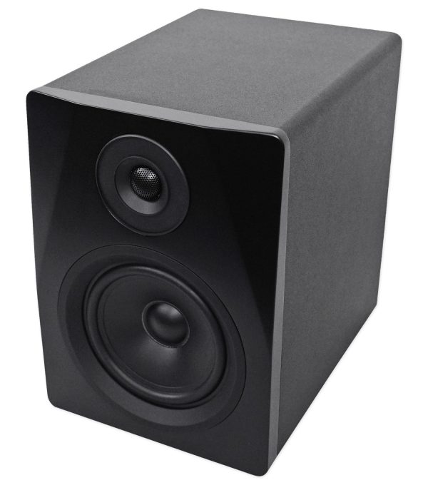 Rockville APM5B 5.25  2-Way 250W Active Powered USB Studio Monitor Speaker Pair on Sale