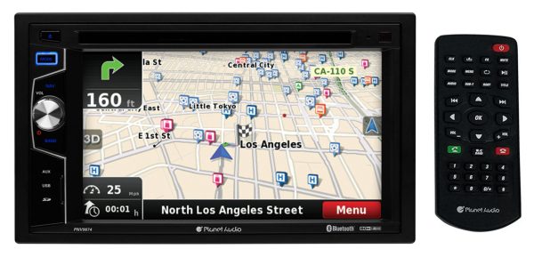 Planet Audio PNV9674 6.2  Car Monitor Navigation GPS DVD Receiver Bluetooth USB For Discount