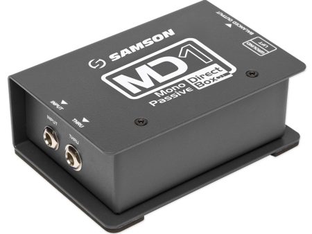 Samson S-Max MD1 Passive Mono Direct DI Box,18Hz–40kHz, 0dB -15dB Hot on Sale