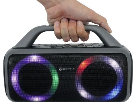 Rockville RPB50 Large and Loud Portable Bluetooth Speaker with LED+Long Battery Online