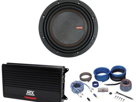 Memphis Audio MOJO MJM812 8  Car Subwoofer Sub+MTX THUNDER1000.1 Mono Amplifier Discount