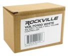 Rockville Commercial Amplifier+(2) White 6.5  4-Way Swivel Speakers+Wall Control Online Sale