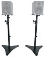 Rockville RVSM5 Pair Studio Monitor Bookshelf Speaker Stands w Adjustable Height Online now